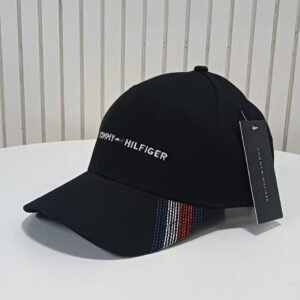 Tommy Hilfiger Cap - Black with Stripes