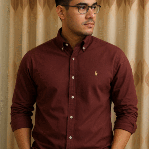Ralph Lauren Shirt - Maroon Colour