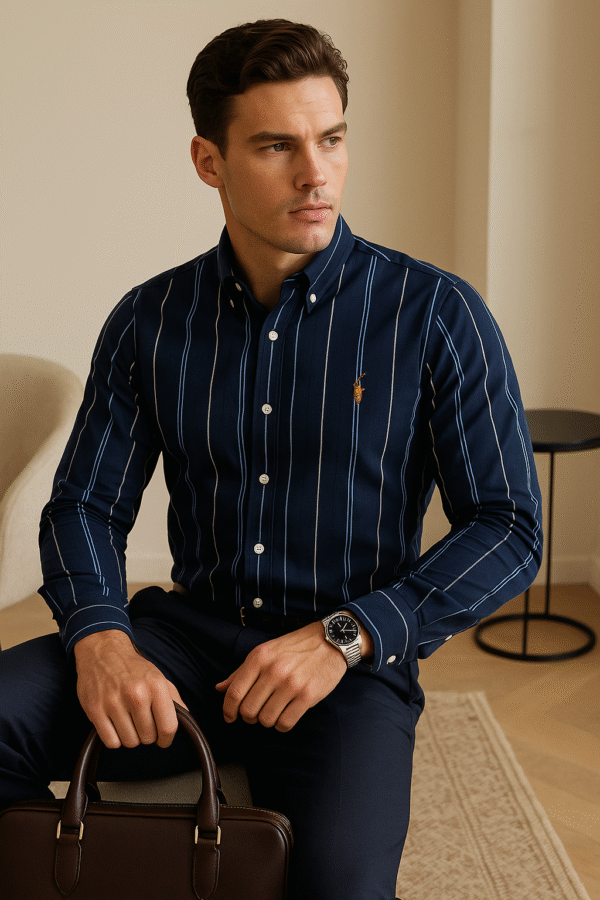 Ralph Lauren Shirt - Navy Stripes