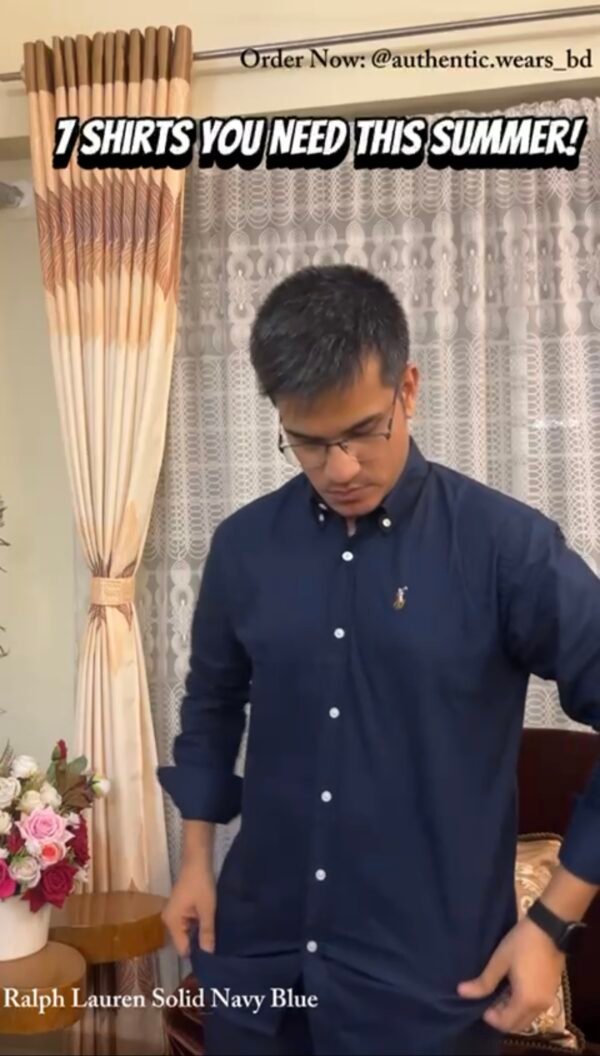 Ralph Lauren Shirt - Navy Colour - Image 3