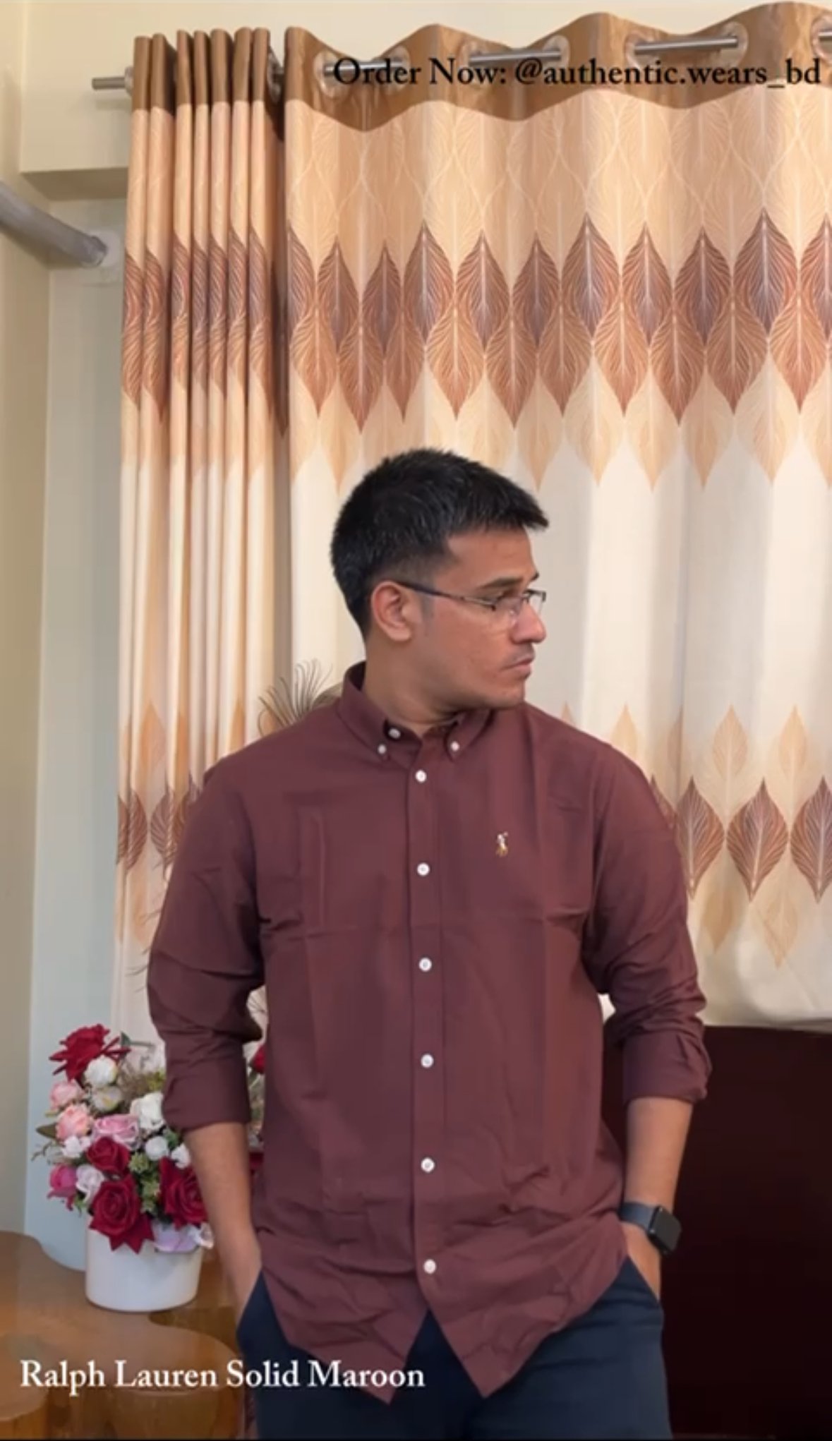 Ralph Lauren Shirt - Maroon Colour - Image 2